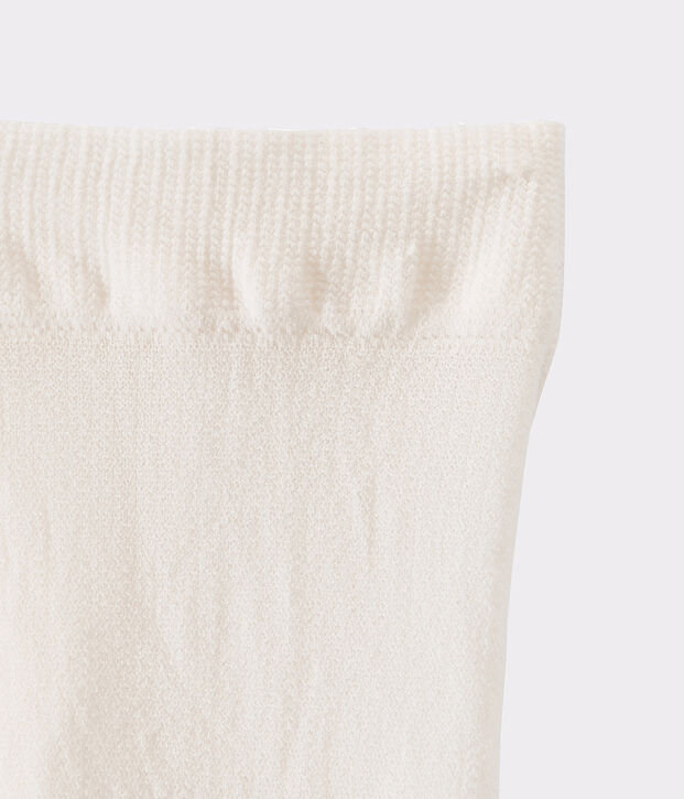 Microfibre tights for girls white