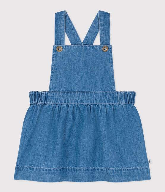 Babies' Sleeveless Light Denim Dress DENIM CLAIR blue