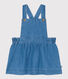 Babies' Sleeveless Light Denim Dress