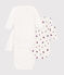 Babies' long-sleeved wrapover cotton bodysuits - 3-Pack variante 1