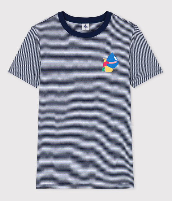 ICONIC Petit Bateau x Water Family T-shirt MEDIEVAL blue/MARSHMALLOW white