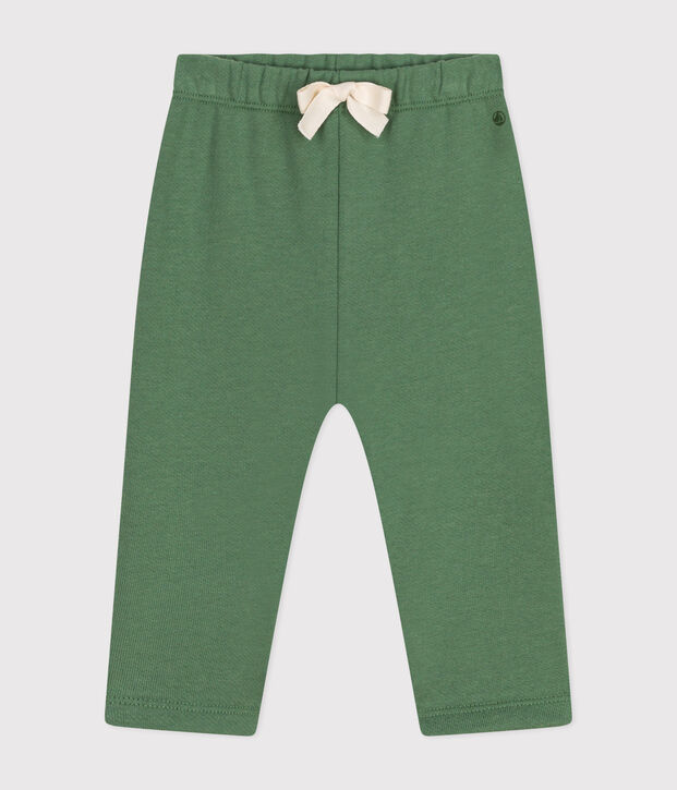 Babies' fleece trousers green