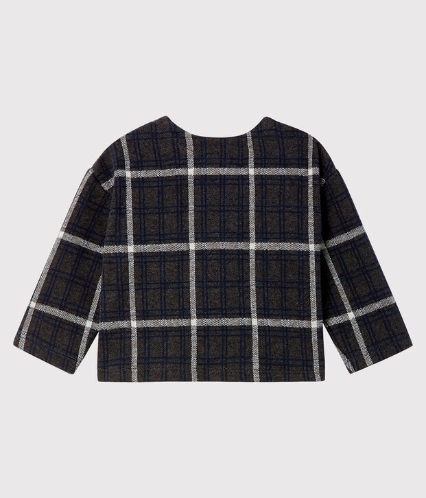 Baby Girls' Checked Cardigan grey/multicolor