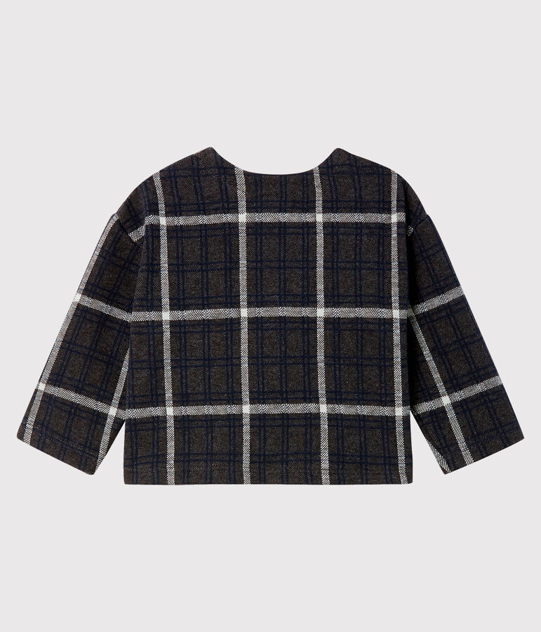 Baby Girls' Checked Cardigan grey/multicolor