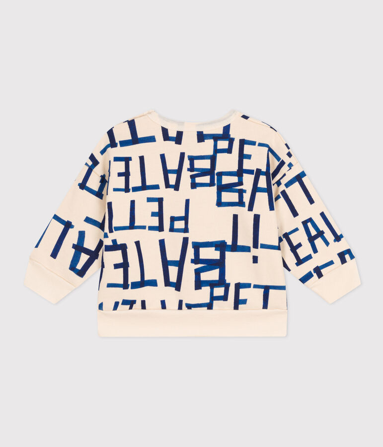 Babies' Patterned Fleece Sweatshirt AVALANCHE white/MULTICO