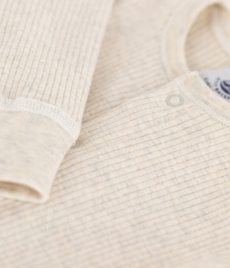Babies' Ribbed Jumpsuit beige