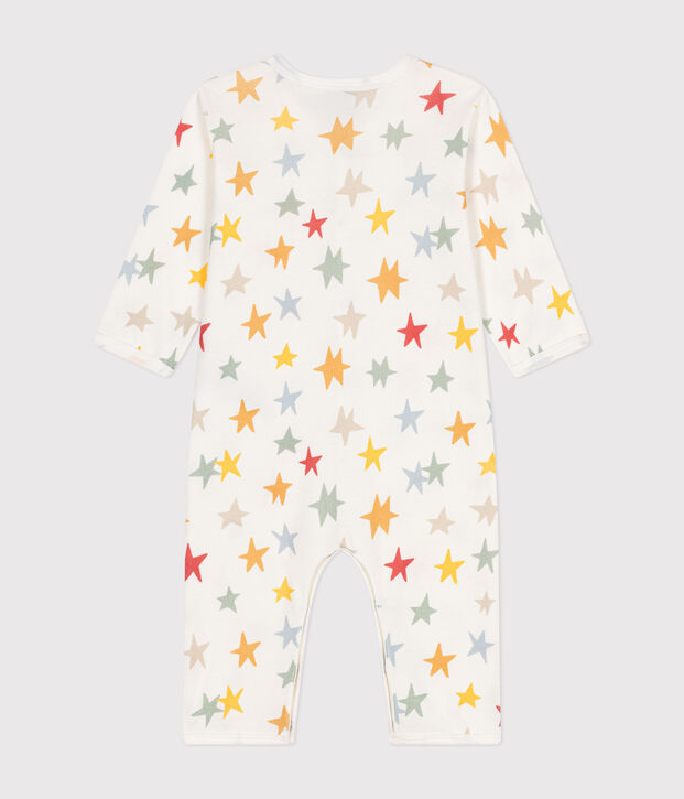 Babies' printed cotton footless pyjama suit white/multicolor