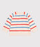 Babies' Breton stripe cotton sweatshirt printed in two colours AVALANCHE white/MULTICO