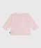Babies' wool and cotton knit wrapover top BARELY
