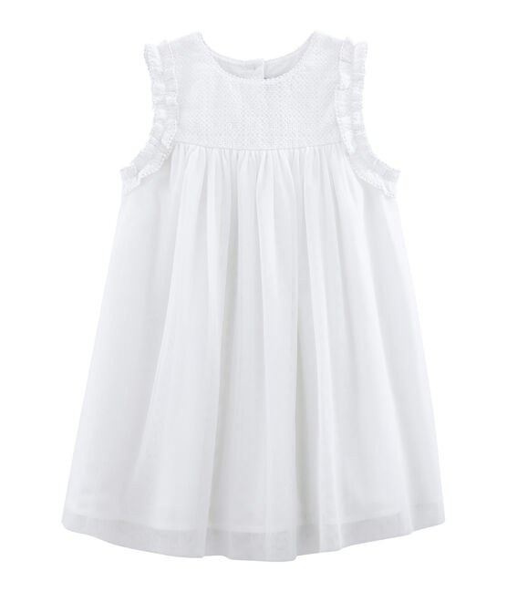 Robe de cérémonie enfant fille ECUME white/OR yellow
