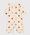 Babies' Cotton Jumpsuit/Sleeping Bag AVALANCHE white/MULTICO