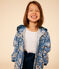 Girls' Lightweight Windbreaker BEACH blue/MULTICO