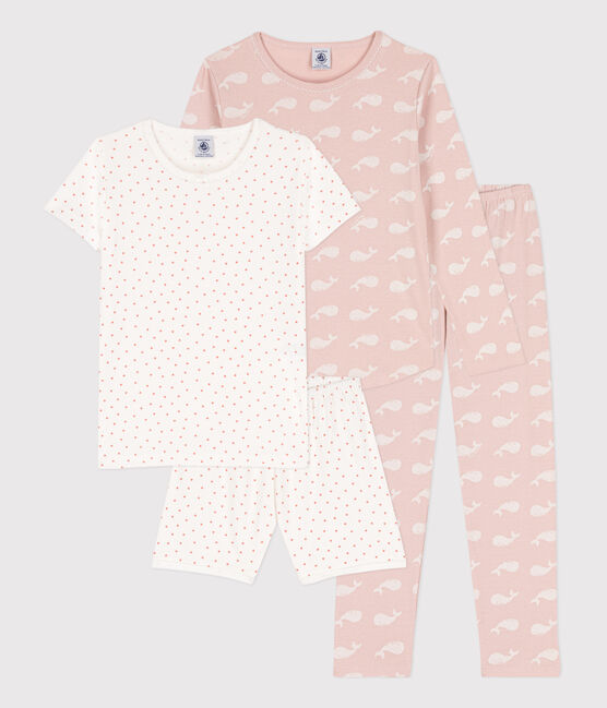 Girls' Cotton Short and Long Pyjamas - 2-Pack variante 1