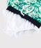Boys' Recycled Swimming Trunks GAZON green/MULTICO ecru