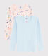 Girls' Long-Sleeved Yoga Animals T-Shirt - 2-Piece Set
