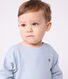 Babies' long-sleeved stripy cotton T-Shirt