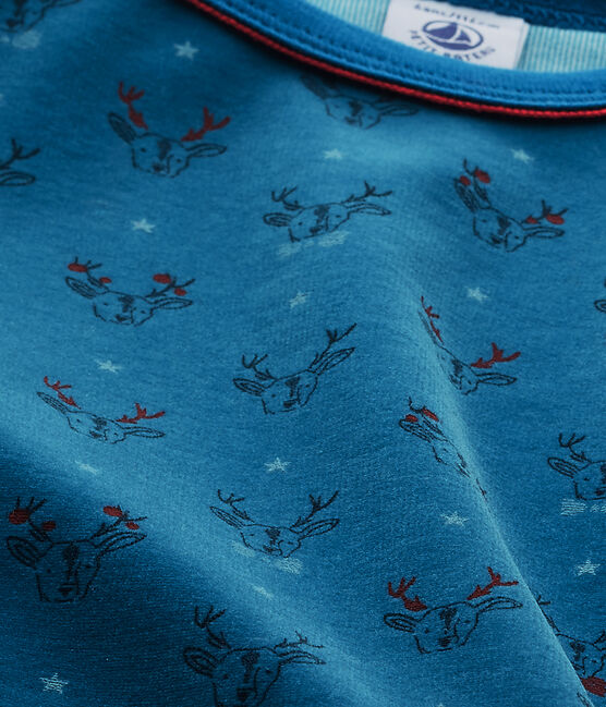 Boy's terry velour pyjamas CAPECOD grey/CONTES blue/MULTICO