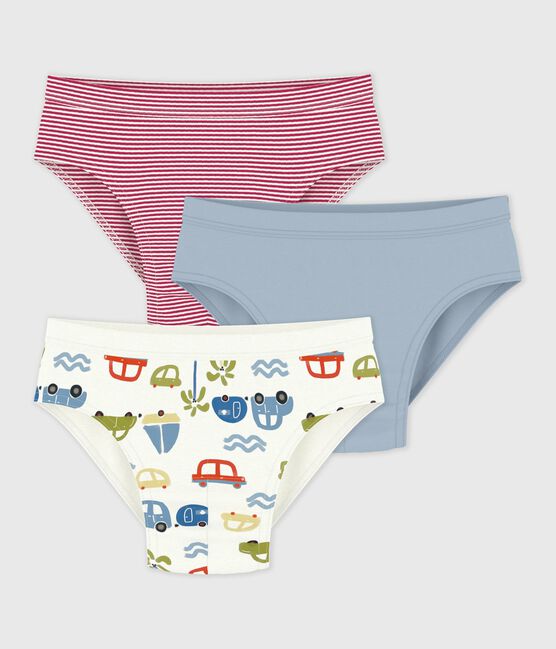 Pack of children's car print cotton briefs variante 1