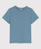 Women's Straight Fit Organic Cotton Round Neck T-Shirt ROVER blue
