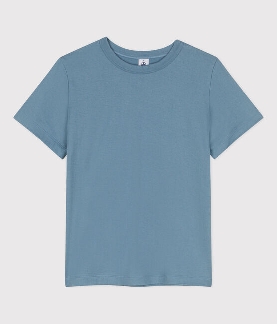 Women's Straight Fit Organic Cotton Round Neck T-Shirt ROVER blue