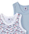Set of 2 boys' tank tops LOT white