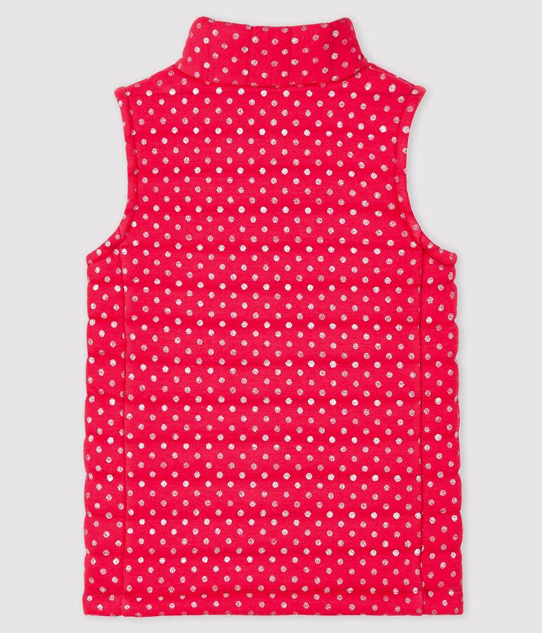 Girls' Sleeveless Jacket pink/grey