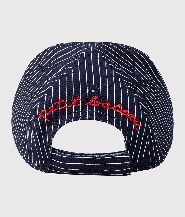 Unisex cap for babies blue/white