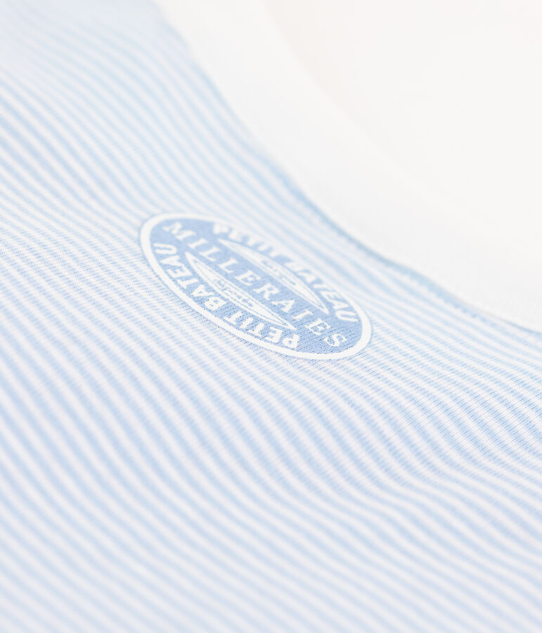 Women's Iconic Striped Cotton T-Shirt pink/white