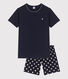 Boys' Starry Cotton Short Pyjamas