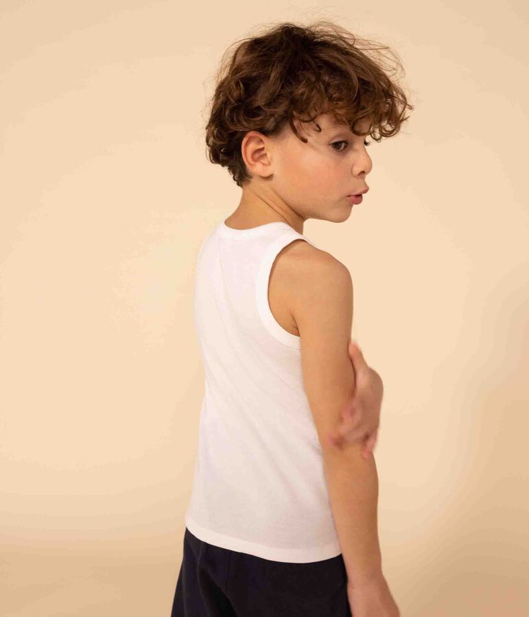 Boys' White Vests - 2-Pack multicolor