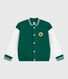 Children's varsity-style jacket in plain cotton