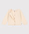 Girls' Cotton Cardigan AVALANCHE Ecru