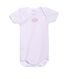 Baby girl short-sleeved milleraies striped bodysuit