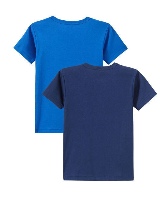 Set of 2 boy's short-sleeved t-shirts LOT white