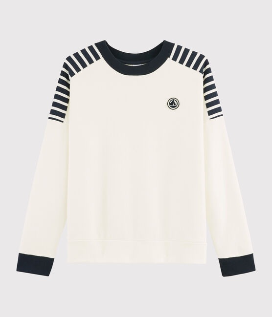 Women's sweatshirt MARSHMALLOW white/SMOKING blue