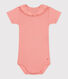 Babies' short-sleeved plain cotton body