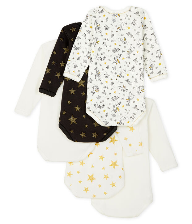 Baby Girls' Long-Sleeved Bodysuit - 5-Piece Set multicolor