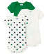 Baby Boys' Short-Sleeved Cotton/Linen Bodysuit - 3-Piece Set