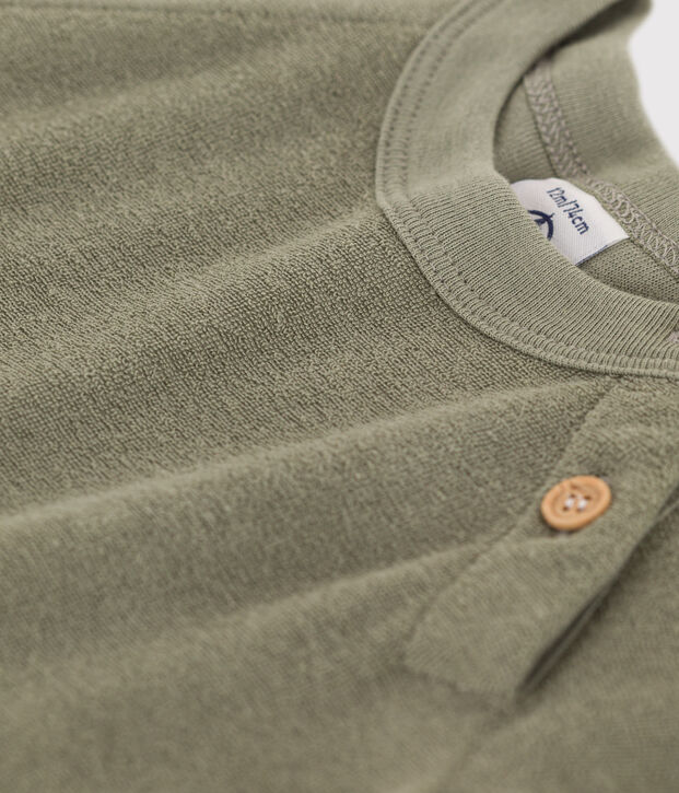 Babies' Terry Playsuit green