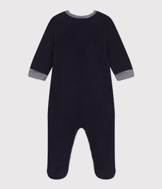 Babies' terry towelling pyjamas  SMOKING blue