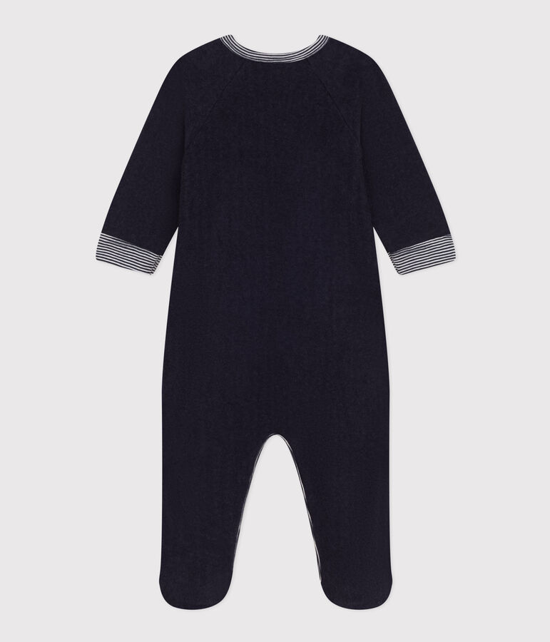 Babies' terry towelling pyjamas SMOKING blue