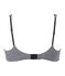 women's bra in second skin lycra jersey ABYSSE blue/LAIT white
