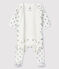 Baby Boys' Koala Print Velour Bodyjama MARSHMALLOW white/MULTICO white