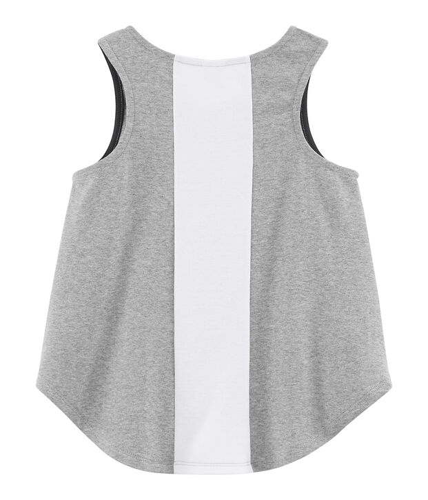 Girls' Sleeveless Sports Top grey
