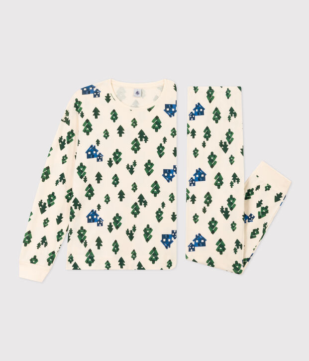 Women's Chalet Cotton Pyjamas Ecru/multicolor