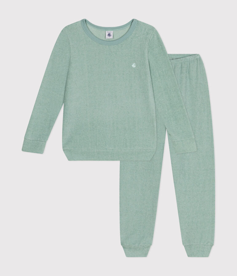 Children's plain pyjamas in brushed terry towelling PAUL green