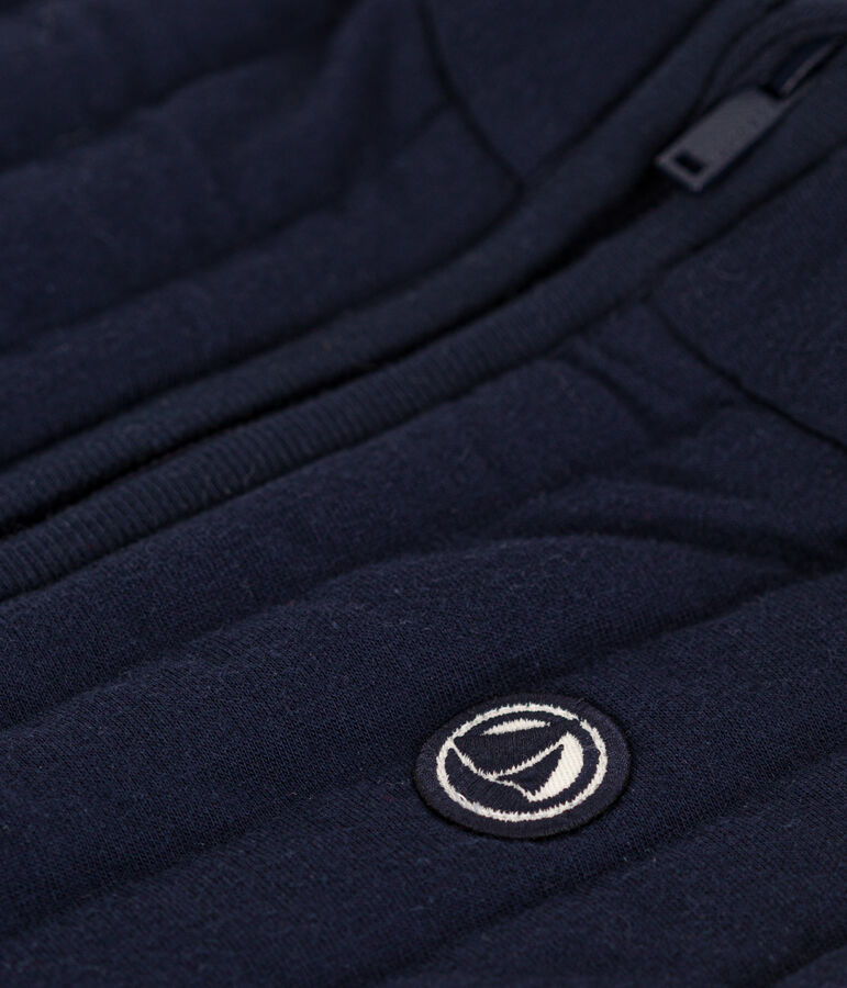 Children's unisex tube knit bodywarmer blue