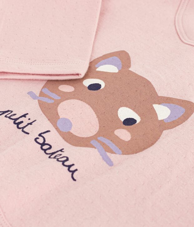Babies' long-sleeved T-shirt with a cat design JOLI