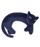 Velour Panther Cushion MEDIEVAL blue