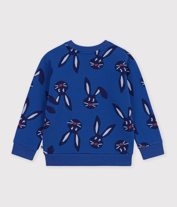 Children's animal print cotton sweatshirt blue/multicolor